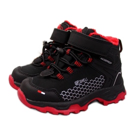 Botas de nieve impermeables para niños American Club negras negro