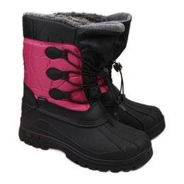 Botas de nieve impermeables con aislamiento para mujer rosa Gallop negro rosado