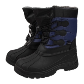 Botas nieve niño azul oscuro Galop negro azul marino
