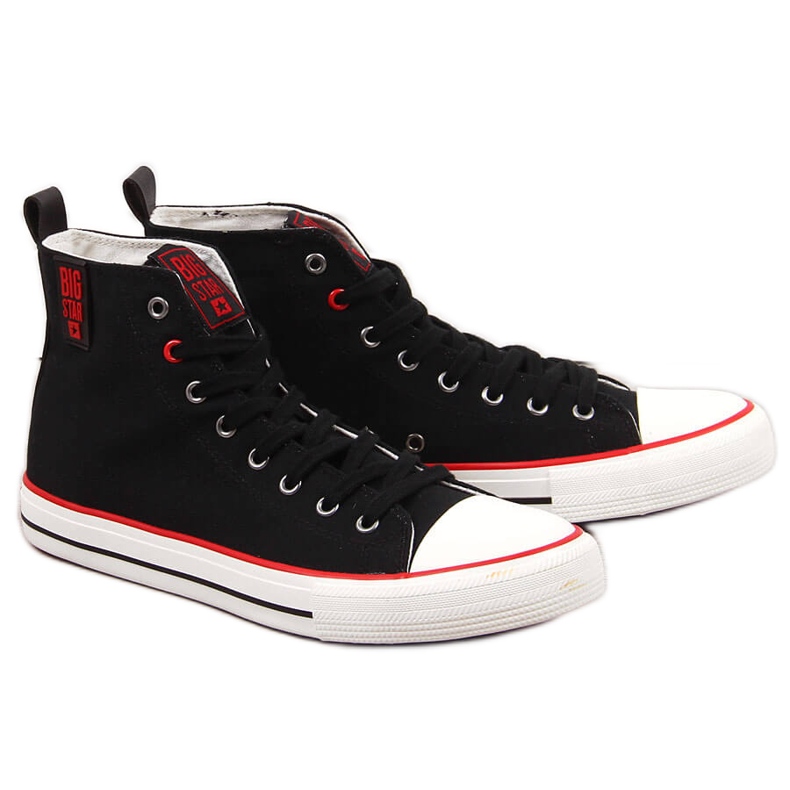 Deportivas altas de textil negro para hombre Big Star JJ174065