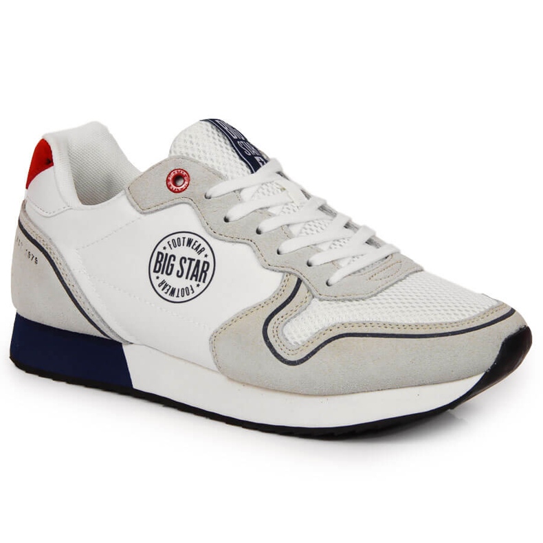 Zapatos deportivos de cuero PU blanco para hombre Big Star JJ174141