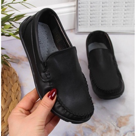 Mocasines Niño Slip-On Negros Kornecki 6805