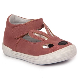 Zapatos niña velcro conejitos rosas Kornecki 6480