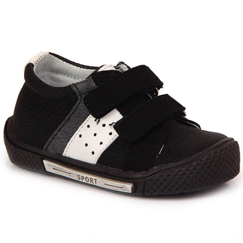 Zapatos negros con velcros para niño Kornecki 6256