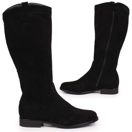 S.Barski Botas negras de primavera para mujer S. Barski negro