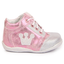 Zapatos brillos rosa niña Kornecki 6767