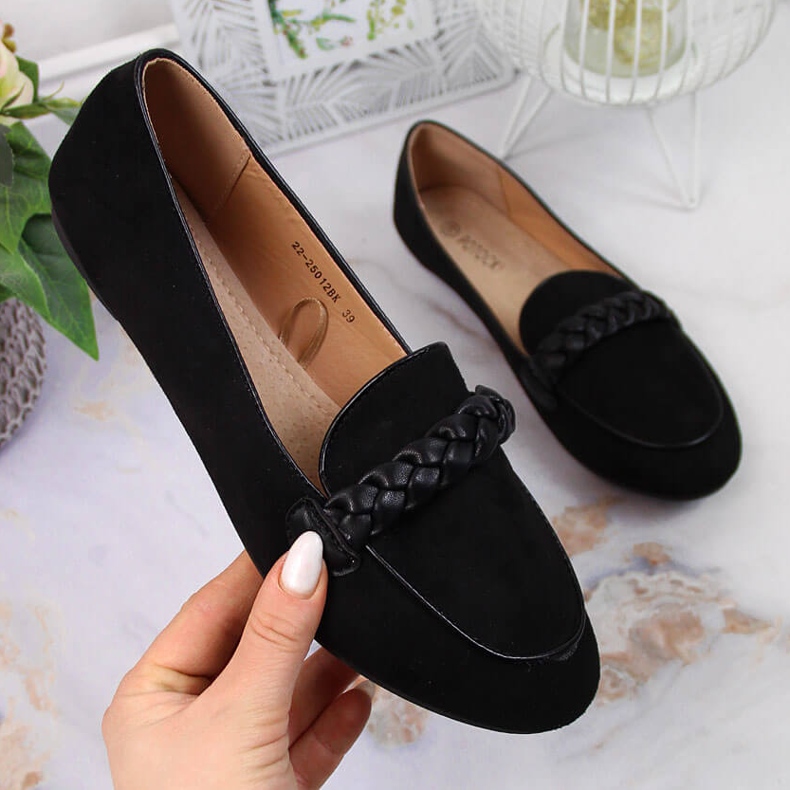 Zapatos sin cordones de mujer Potocki negros