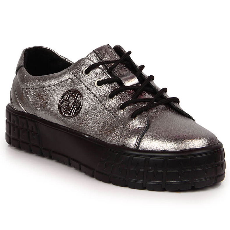 Zapatos mujer piel plata Filippo plata