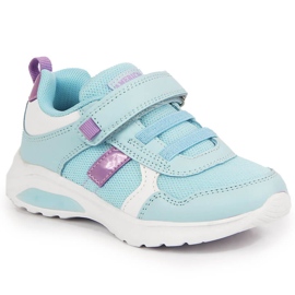 Deportivas niña con velcro azul American Club