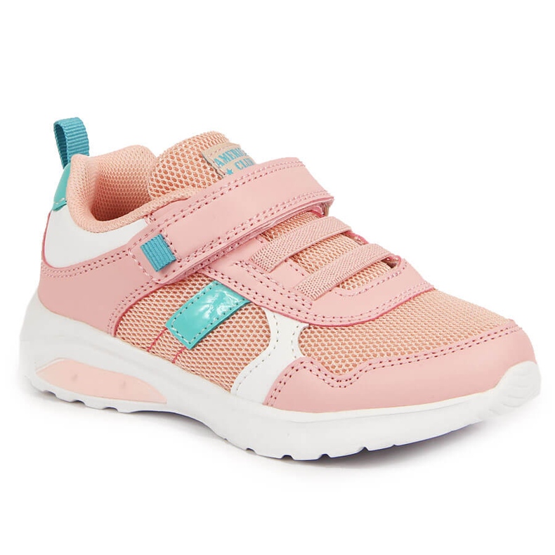 Deportiva niña American Club rosa con velcros rosado