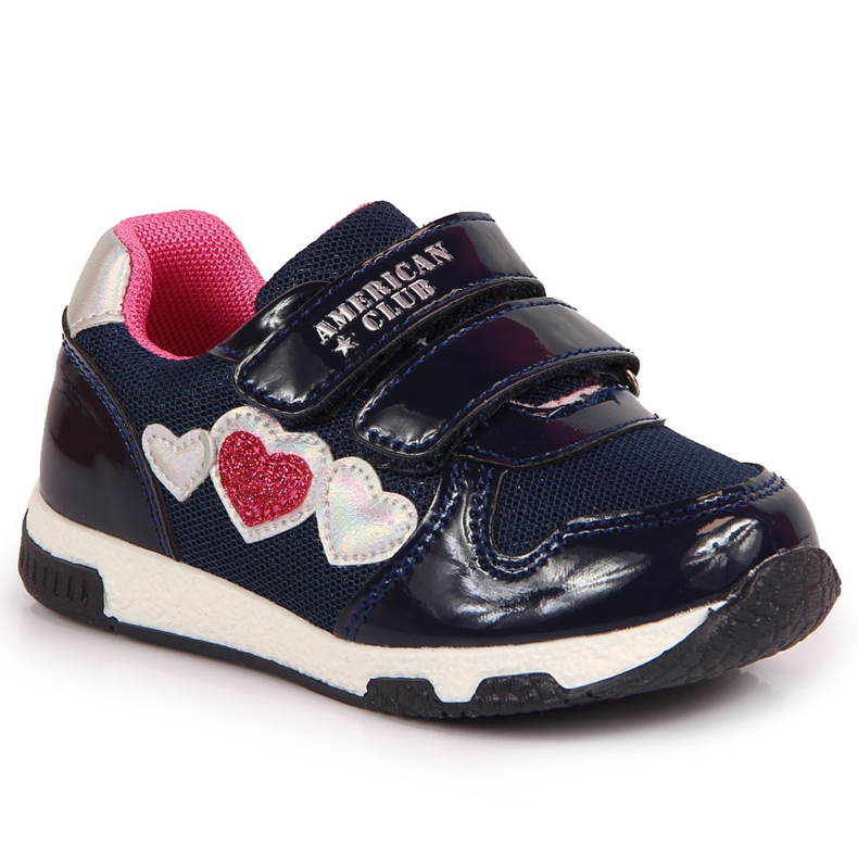 Deportivas niña American Club azul marino rosado