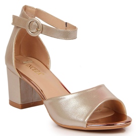 Sandalias de mujer Golden Vinceza en el poste dorado