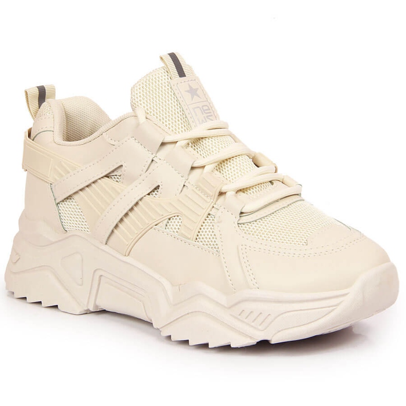News Zapatos deportivos de mujer con suela gruesa, beige NOVEDADES