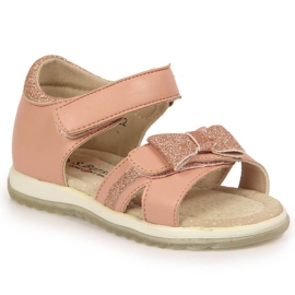 S.Barski Sandalias rosa con velcros para niña S. Barski