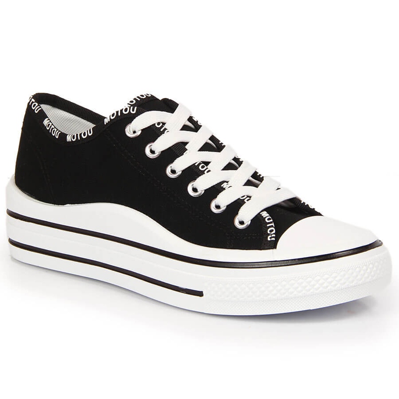 S.Barski Zapatillas deportivas de mujer S. Barski negras con plataforma. negro