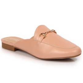 Pantuflas de casa para mujer con adorno Vinceza rosa