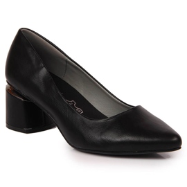 Zapatos de tacón sobre poste decorativo en Jezzi negro