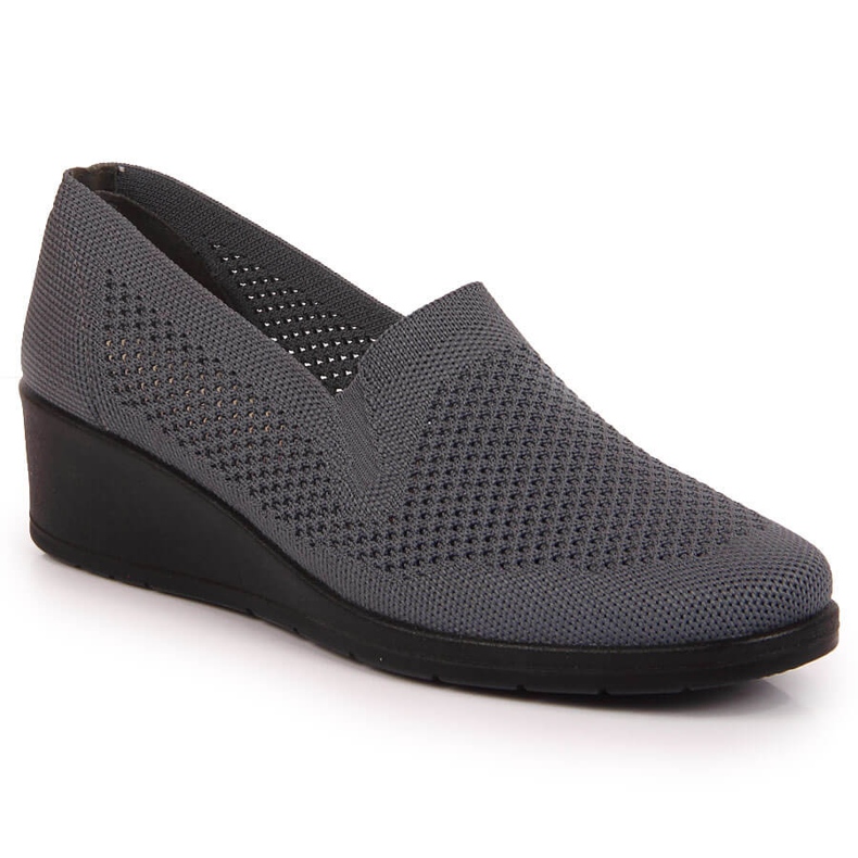 Zapatilla slip-on de mujer Sabatina gris de textil
