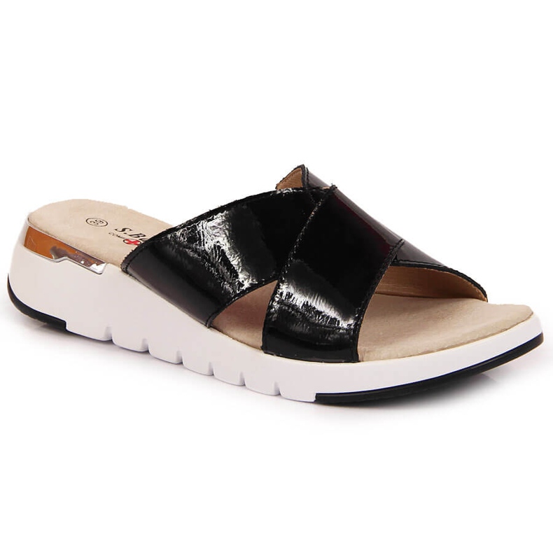 S.Barski Babucha mujer charol negro S. Barski