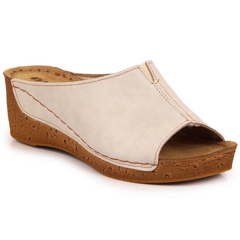 Babuchas mujer cuña Inblu beige Babuchas mujer cuña Inblu beige