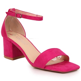 Sandalias de mujer rosa Vinceza en el poste rosado