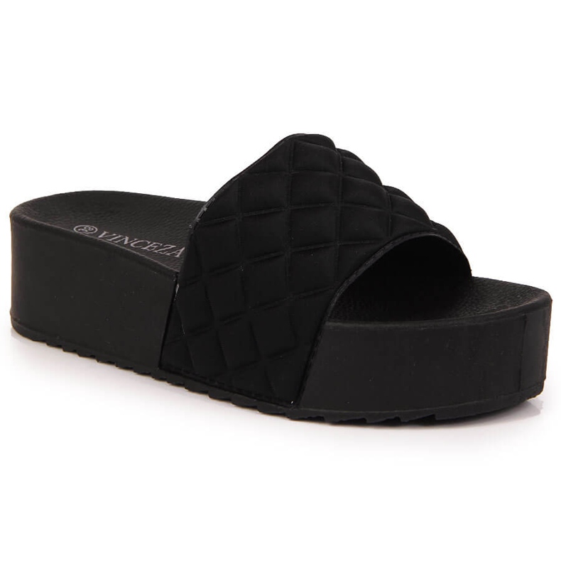 Zapatillas de estar por casa de mujer Vinceza acolchadas en negro