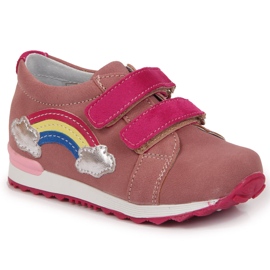 Zapatos niña con velcro lila Kornecki 6775 violeta multicolor