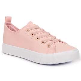 Zapatillas atletico de goma rosa rosado
