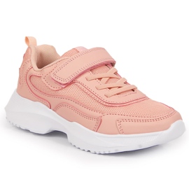 Deportiva niña American Club rosa con velcros rosado