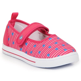 Bailarinas de niña con velcro Atletico rosado