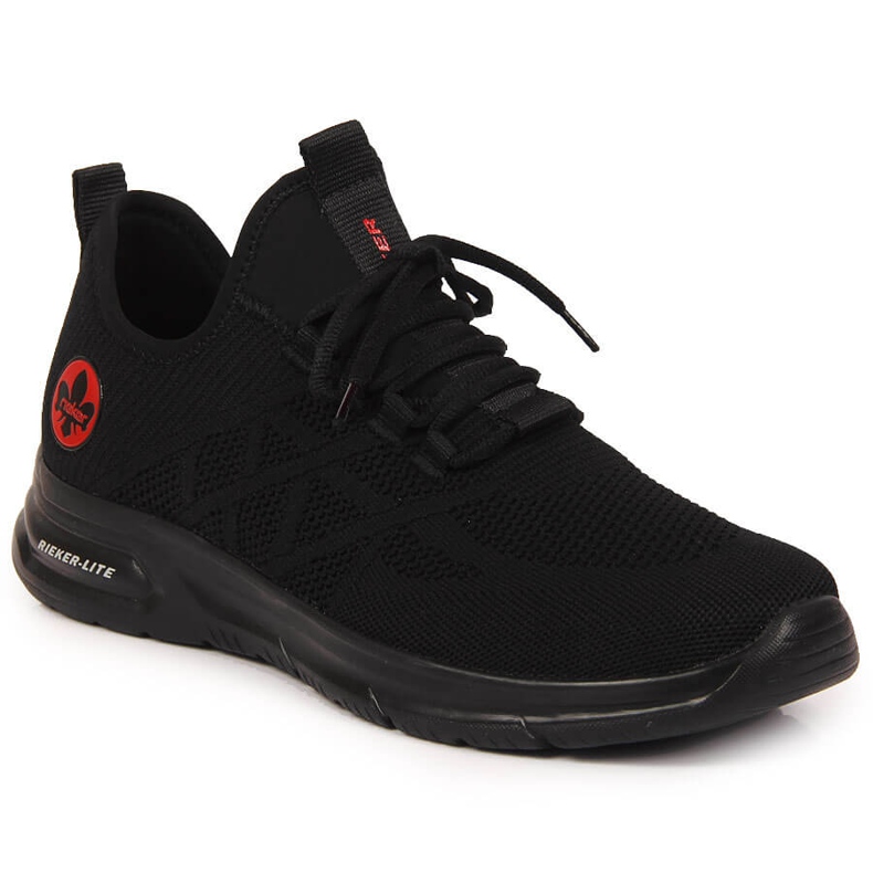 Deportivas hombre malla negra Rieker B7376-00 negro