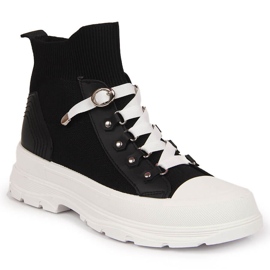 Deportivas altas de mujer atletico negras negro