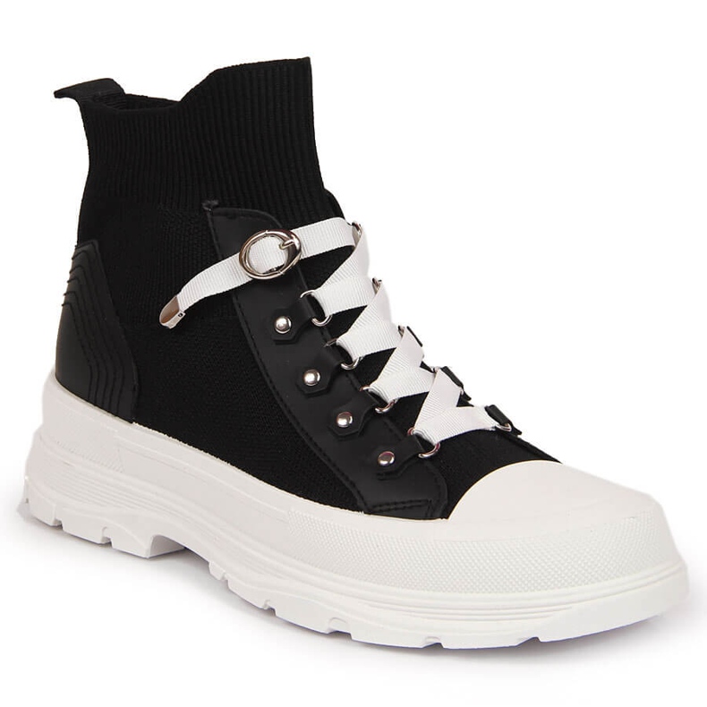 Deportivas altas de mujer atletico negras negro