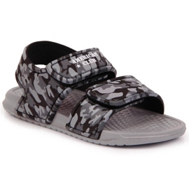 Sandalias niño espuma gris con velcro American Club