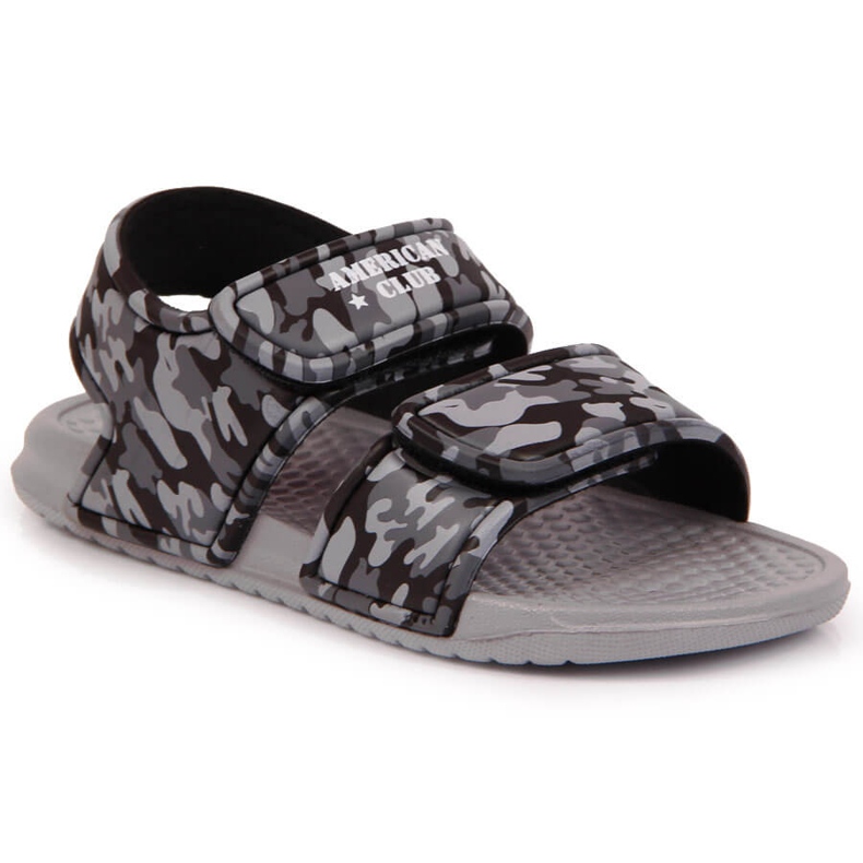Sandalias niño espuma gris con velcro American Club