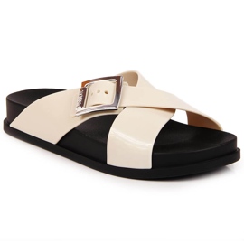 Pantuflas mujer meliski crema Zaxy JJ285057 beige multicolor