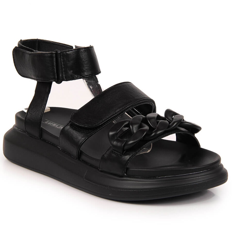 Sandalias negras con plataforma Laura La.Fi negro