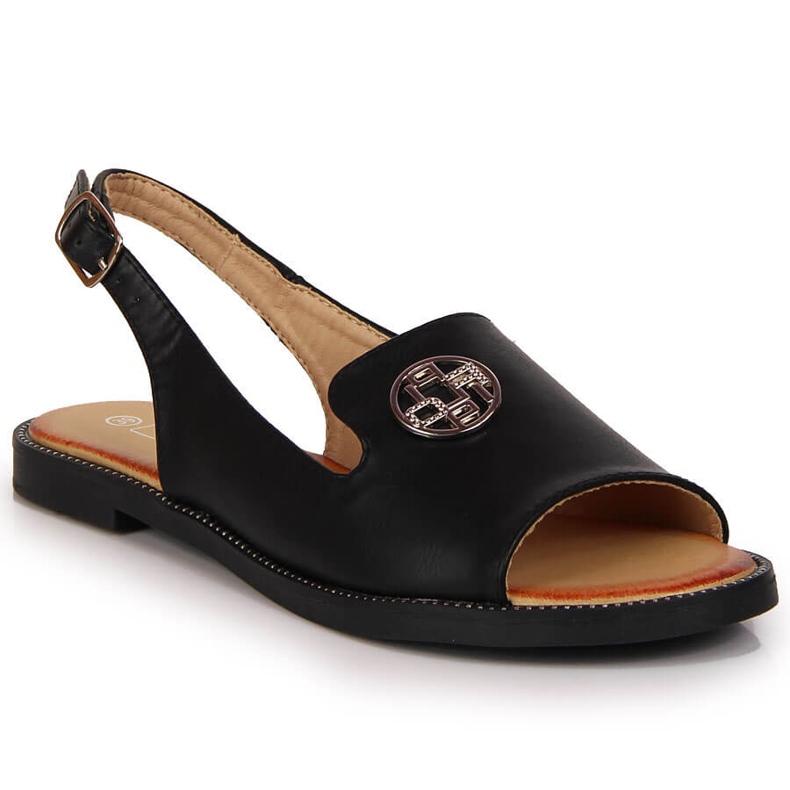 Sandalias de mujer con adorno Filippo negro