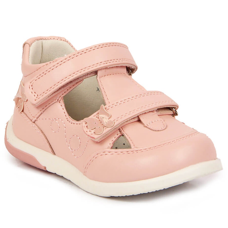 Sandalias de niña American Club enteras en rosa rosado
