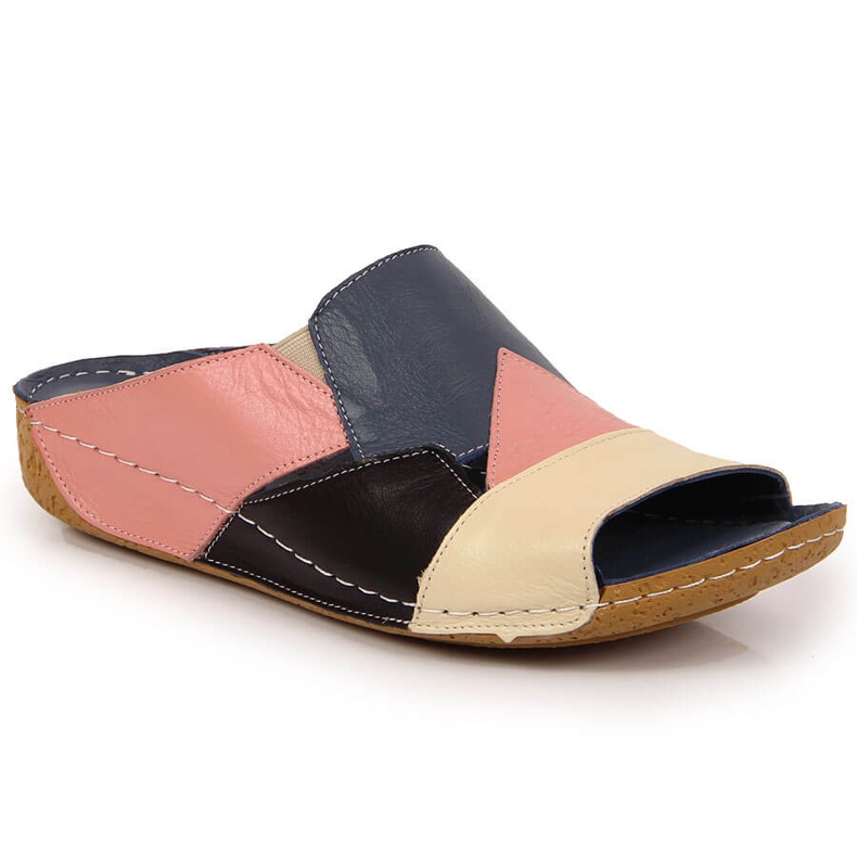 Cómodas zapatillas de estar por casa Artiker de piel coloreada para mujer multicolor