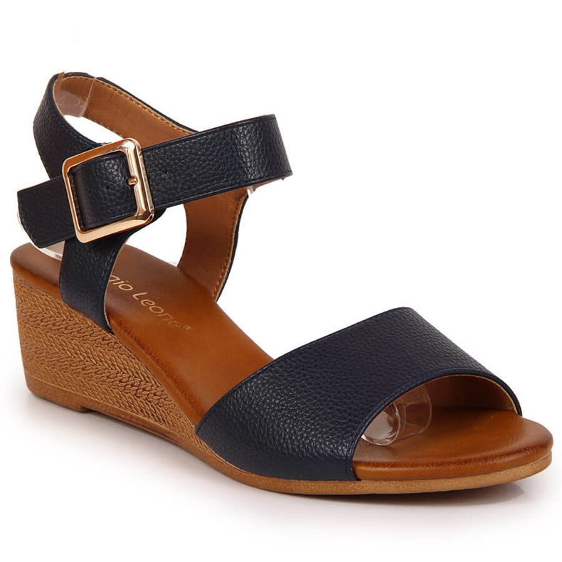 Sandalias mujer azul marino Sergio Leone