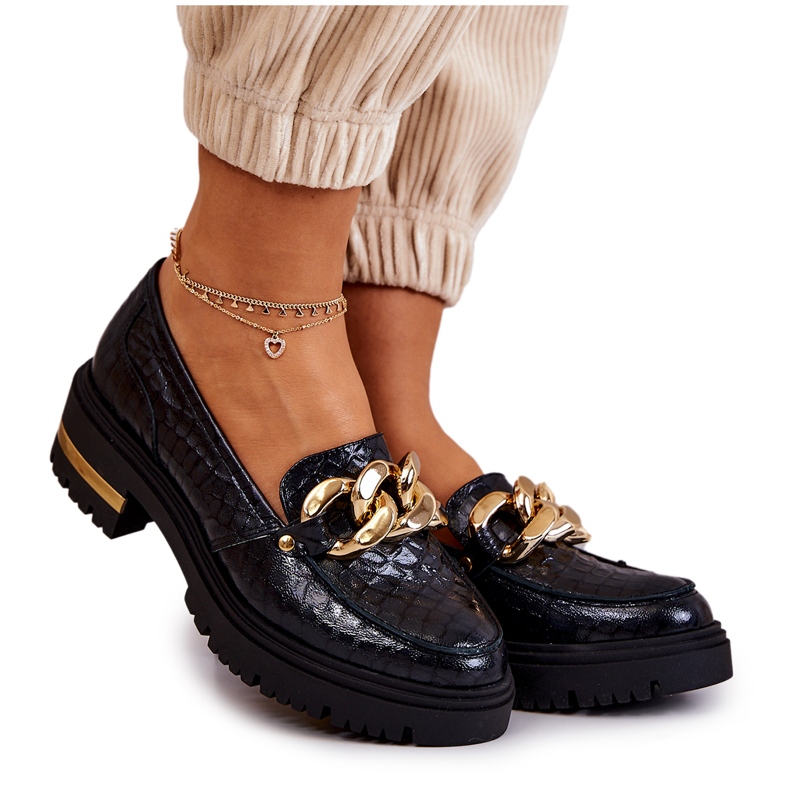 PA2 Mocasines Mujer Mocasines Piel Negro Mollie