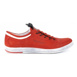Polbut Zapato casual hombre piel K22N nubuck rojo