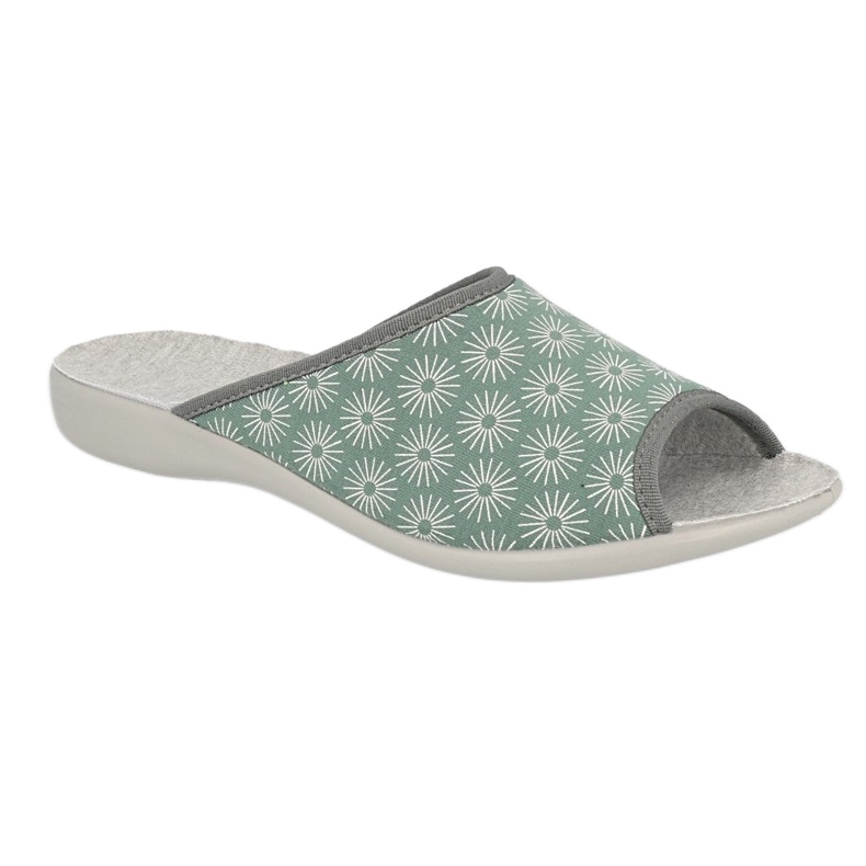 Zapatillas para mujeres de Befado con estrellas PU 254D141 verde