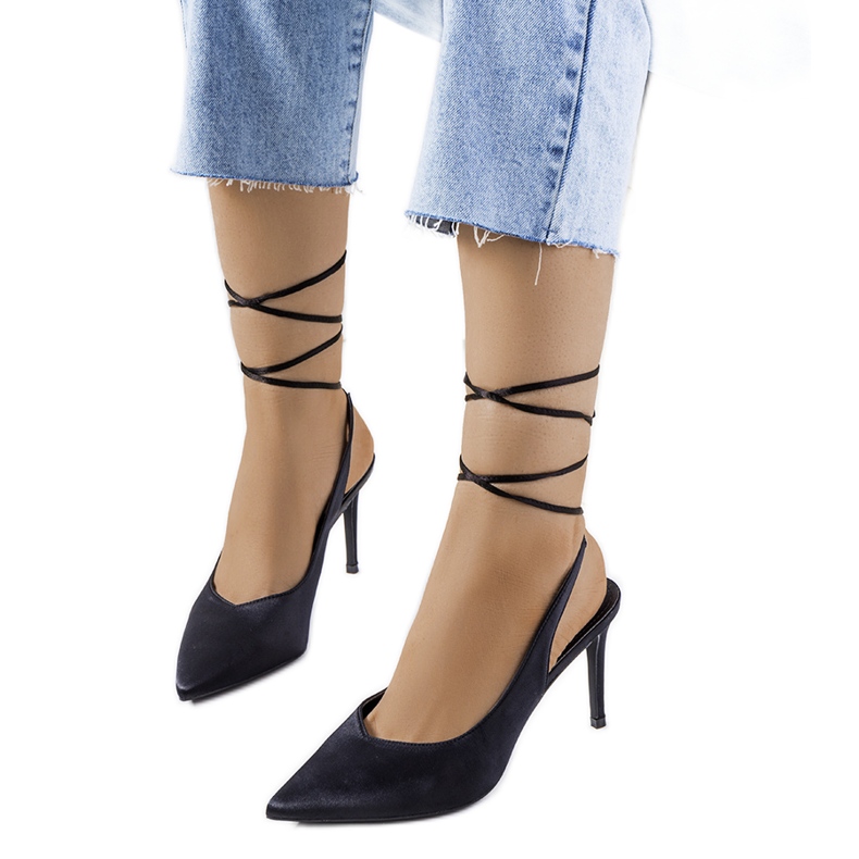 Tacones negros con ribete Anneli Tacones negros con ribete Anneli