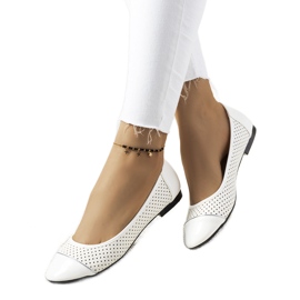 Bailarinas Kirsti caladas blancas blanco crudo Bailarinas Kirsti caladas blancas blanco crudo