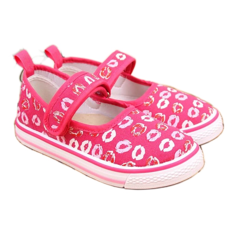 Bailarinas con velcro para parvulario rosa Jr Atletico rosado