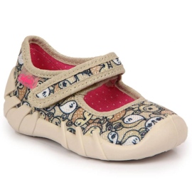 Bailarina con velcro beige Jr. Befado
