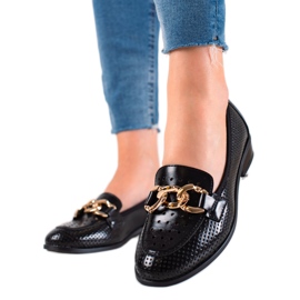 W. Potocki Mocasines Potocki elegantes negro