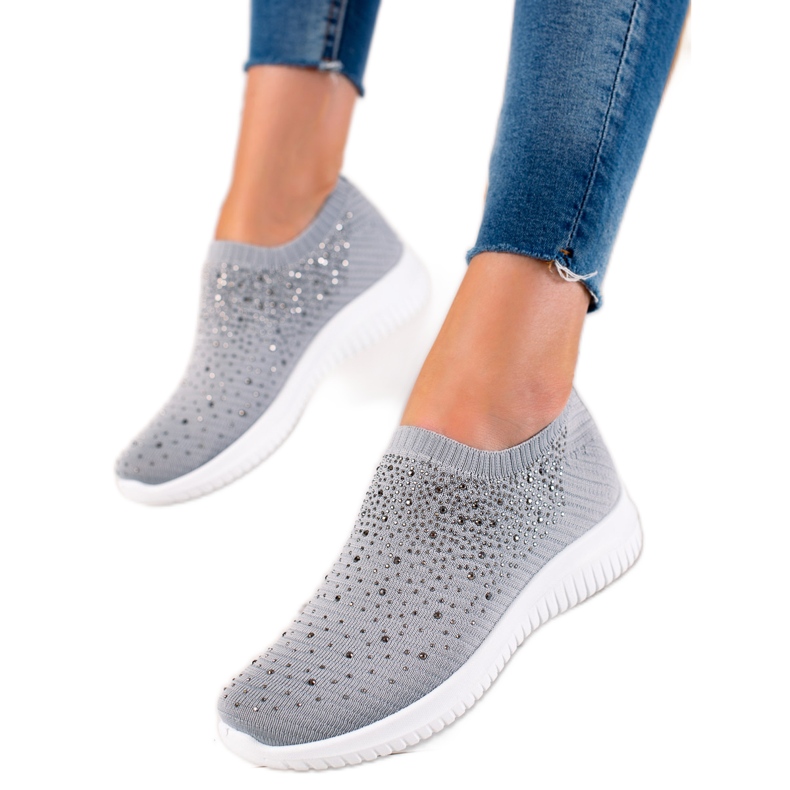 W. Potocki Zapatillas Deportivas Con Cristales Potocki gris W. Potocki Zapatillas Deportivas Con Cristales Potocki gris